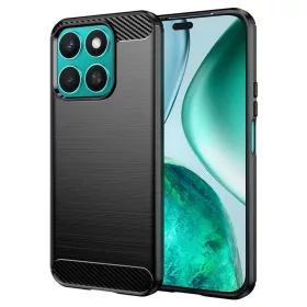 Techsuit - Carbon szilikon tok - Honor X8c - Fekete