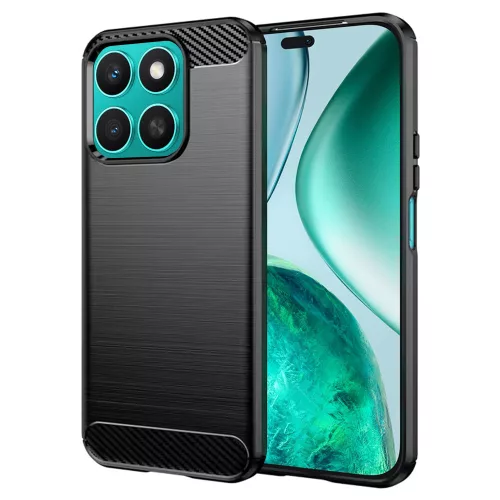 Techsuit - Carbon szilikon tok - Honor X8c - Fekete