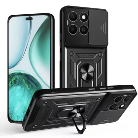 Techsuit - CamShield ütésálló tok - Honor X8c - Fekete