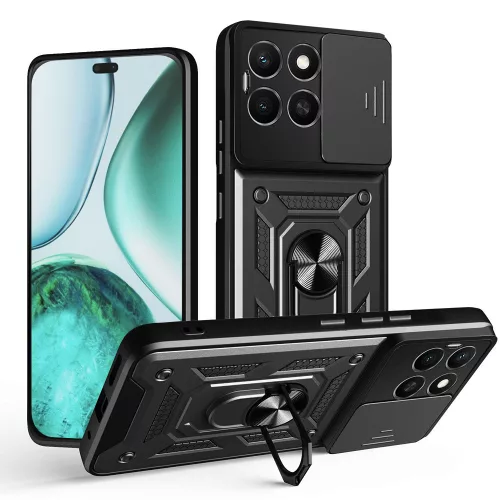 Techsuit - CamShield ütésálló tok - Honor X8c - Fekete