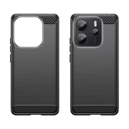 Techsuit - Carbon szilikon tok - Xiaomi Redmi Note 14 4G (Standard) - Kék