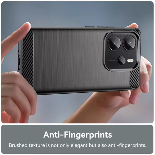 Techsuit - Carbon szilikon tok - Xiaomi Redmi Note 14 4G (Standard) - Kék