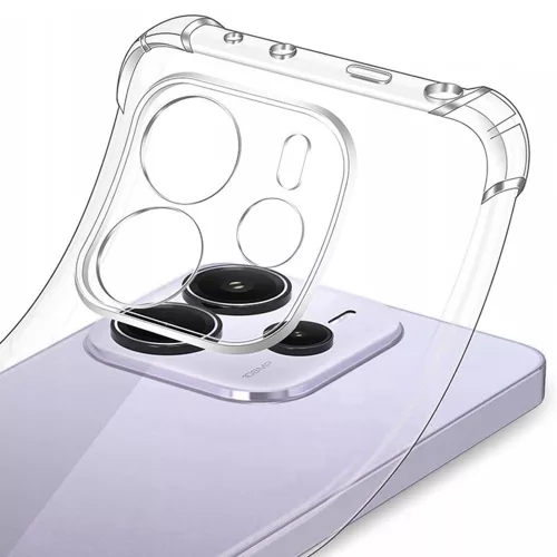 Techsuit - Shockproof Átlátszó Ütésálló Szilikon tok - Xiaomi Redmi Note 14 4G (Standard) - Átlátszó