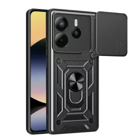   Techsuit - CamShield ütésálló tok - Xiaomi Redmi Note 14 4G (Standard) - Fekete