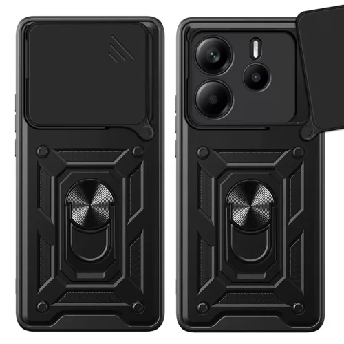 Techsuit - CamShield ütésálló tok - Xiaomi Redmi Note 14 4G (Standard) - Fekete