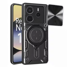   Techsuit - CamGuard Pro ütésálló tok - Xiaomi Redmi Note 14 4G (Standard) - Fekete