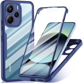  Techsuit - ColorVerse 360 tok kijelzővédővel - Xiaomi Redmi Note 14 4G (Standard) - Kék