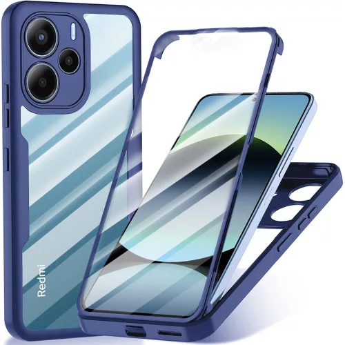 Techsuit - ColorVerse 360 tok kijelzővédővel - Xiaomi Redmi Note 14 4G (Standard) - Kék