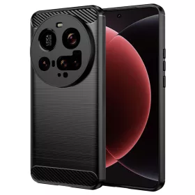 Techsuit - Carbon szilikon tok - Xiaomi 15 Ultra - Fekete