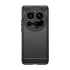 Techsuit - Carbon szilikon tok - Xiaomi 15 Ultra - Fekete