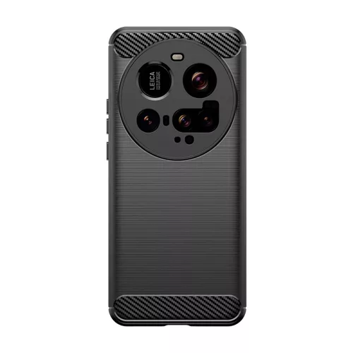 Techsuit - Carbon szilikon tok - Xiaomi 15 Ultra - Fekete