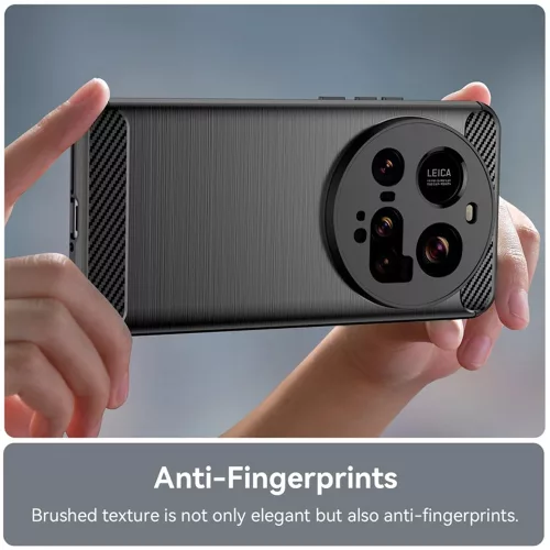 Techsuit - Carbon szilikon tok - Xiaomi 15 Ultra - Fekete