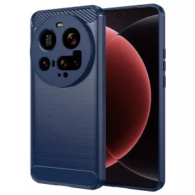 Techsuit - Carbon szilikon tok - Xiaomi 15 Ultra - Kék