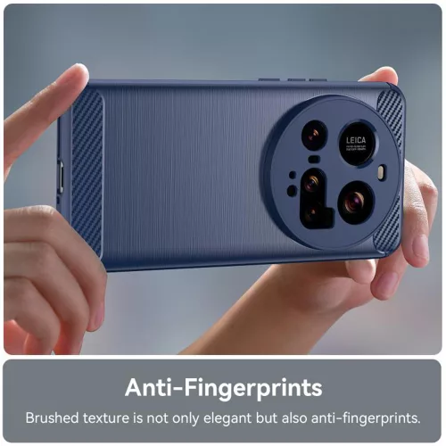 Techsuit - Carbon szilikon tok - Xiaomi 15 Ultra - Kék