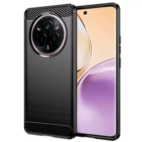 Techsuit - Carbon szilikon tok - Realme 14 Pro - Fekete