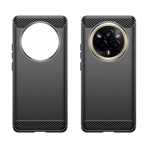 Techsuit - Carbon szilikon tok - Realme 14 Pro - Fekete
