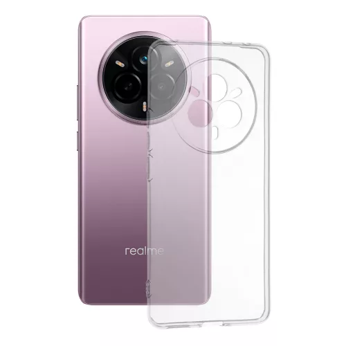 Techsuit - Clear Silicone tok - Realme 14 Pro - Átlátszó