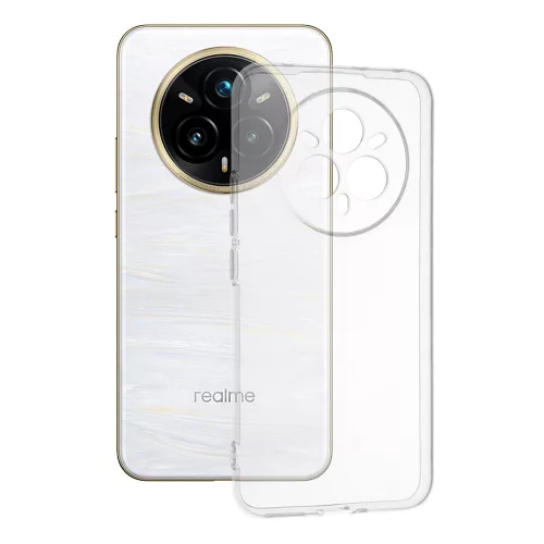 Techsuit - Clear Silicone tok - Realme 14 Pro+ - Átlátszó