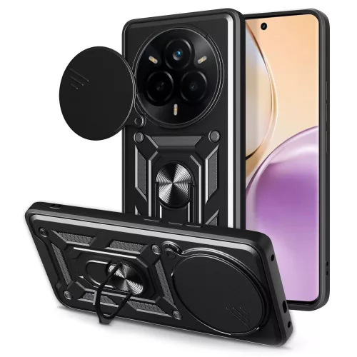 Techsuit - CamShield ütésálló tok - Realme 14 Pro - Fekete
