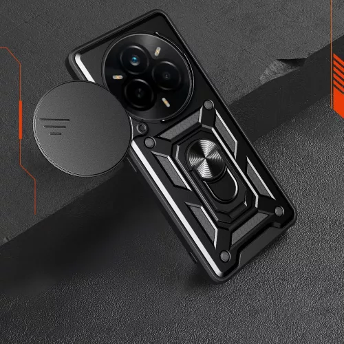 Techsuit - CamShield ütésálló tok - Realme 14 Pro - Fekete