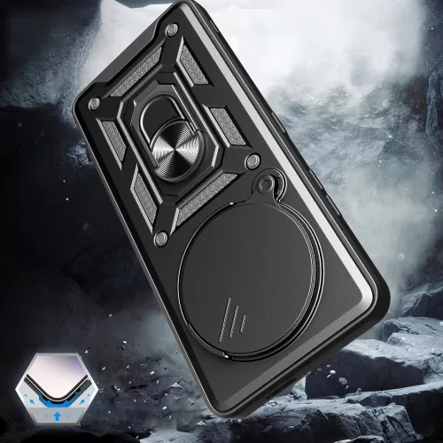 Techsuit - CamShield ütésálló tok - Realme 14 Pro - Fekete