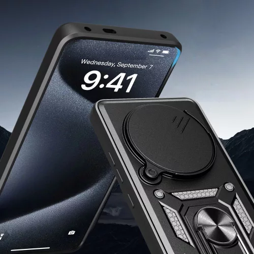 Techsuit - CamShield ütésálló tok - Realme 14 Pro - Fekete
