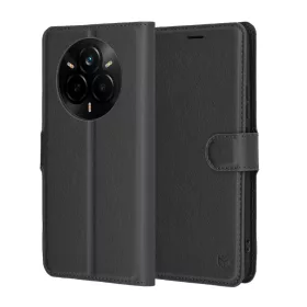 Techsuit - Leather Folio - Realme 14 Pro - Black