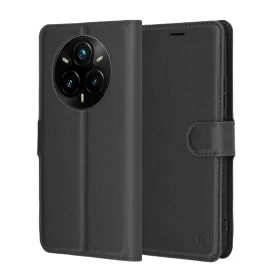 Techsuit - Leather Folio - Realme 14 Pro+ - Black
