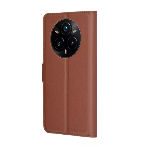 Techsuit - Leather Folio - Realme 14 Pro+ - Brown