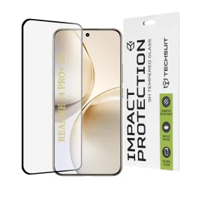   Techsuit - 111D Full Cover / Full Glue Glass / 3D Curved Screen - Realme 14 Pro+ - Black