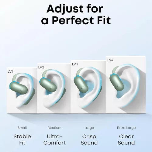 Anker - Vezeték nélküli fülhallgató SoundCore AeroFit 2 (A3874G31) - Sporthoz, Mikrofonnal, Bluetooth-szal, Vízálló, Nagy Felbontású - Kék