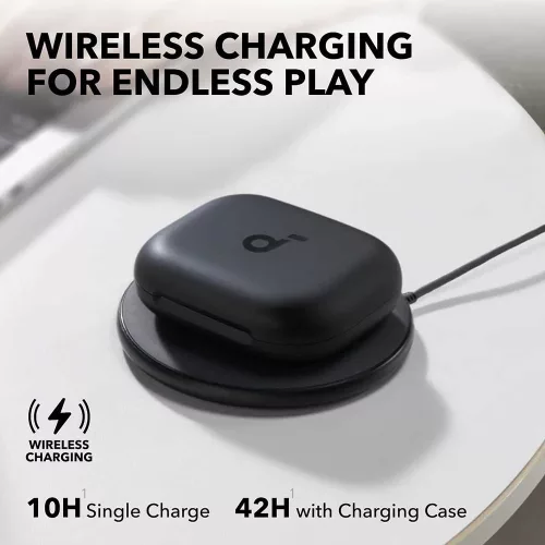Anker - Vezeték nélküli fülhallgató SoundCore AeroFit 2 (A3874G11) - Sporthoz, Mikrofonnal, Bluetooth-szal, Vízálló, Nagy Felbontású - Fekete