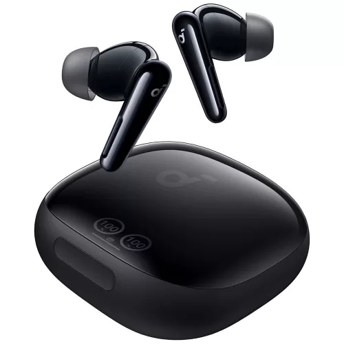 Anker - Vezeték nélküli fülhallgató SoundCore Liberty 4 Pro NC (A3954GF1) - Bluetooth 5.3, ANC, Nagy felbontású hangzás, LDAC, TWS - Fényes fekete
