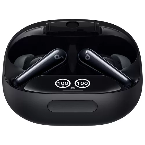 Anker - Vezeték nélküli fülhallgató SoundCore Liberty 4 Pro NC (A3954GF1) - Bluetooth 5.3, ANC, Nagy felbontású hangzás, LDAC, TWS - Fényes fekete