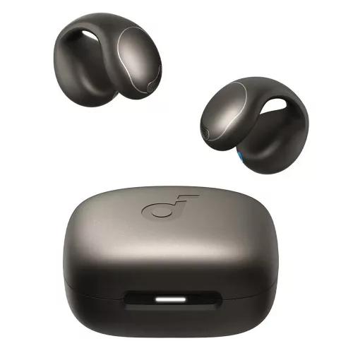 Anker - Vezeték nélküli fülhallgató SoundCore C40i (A3331GZ1) - Bluetooth 5.4, mikrofonnal, nyitott fülű, többpontos, csíptetős - fekete