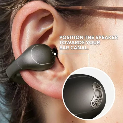Anker - Vezeték nélküli fülhallgató SoundCore C40i (A3331GZ1) - Bluetooth 5.4, mikrofonnal, nyitott fülű, többpontos, csíptetős - fekete