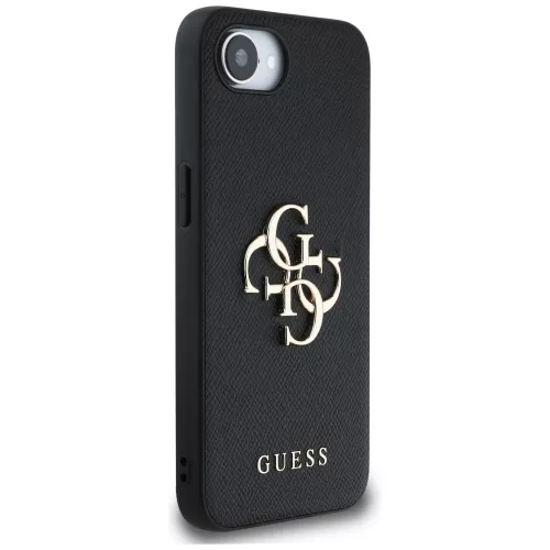 Guess - Hardcase 4G Grained Big and Classic Logo (GUHCPSE4PGT4MBK) - iPhone 16e / iPhone 17e - Black