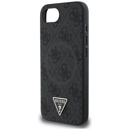 Guess - 4G Ring Triangle Logo MagSafe (GUHMPSE4P4TDPK) - iPhone 16e / iPhone 17e - Black