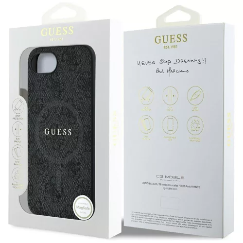 Guess - 4G Ring Classic Logo MagSafe (GUHMPSE4G4GFRK) - iPhone 16e / iPhone 17e - Black