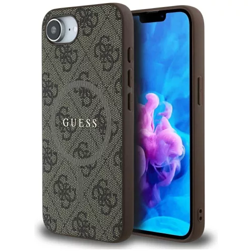 Guess - 4G Ring Classic Logo MagSafe (GUHMPSE4G4GFRW) - iPhone 16e / iPhone 17e - Brown