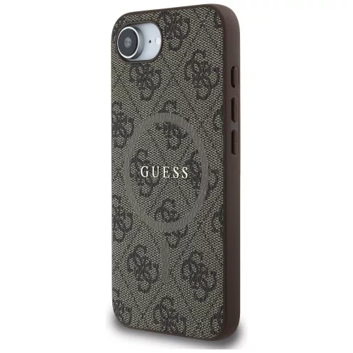 Guess - 4G Gyűrű Klasszikus Logó MagSafe (GUHMPSE4G4GFRW) - iPhone 16e / iPhone 17e - Barna