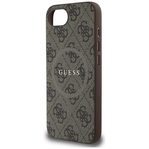 Guess - 4G Gyűrű Klasszikus Logó MagSafe (GUHMPSE4G4GFRW) - iPhone 16e / iPhone 17e - Barna