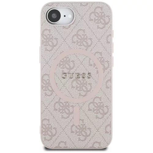 Guess - 4G Gyűrű Klasszikus Logó MagSafe (GUHMPSE4G4GFRP) - iPhone 16e / iPhone 17e - Rózsaszín