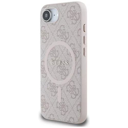 Guess - 4G Gyűrű Klasszikus Logó MagSafe (GUHMPSE4G4GFRP) - iPhone 16e / iPhone 17e - Rózsaszín