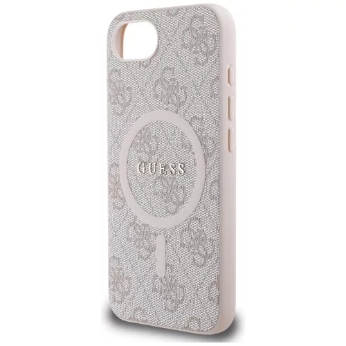 Guess - 4G Gyűrű Klasszikus Logó MagSafe (GUHMPSE4G4GFRP) - iPhone 16e / iPhone 17e - Rózsaszín