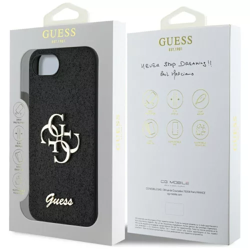 Guess - Glitter Fixed Big 4G (GUHCPSE4HG4SGK) - iPhone 16e / iPhone 17e - Black