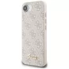 Guess - Keménytok 4G Felirat Logó (GUHMPSE4HG4SHP) - iPhone 16e / iPhone 17e - Rózsaszín