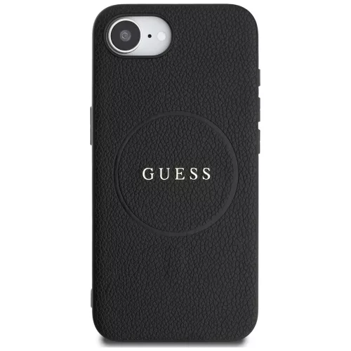 Guess - Grained Gold Ring MagSafe (GUHMPSE4PGHSMMK) - iPhone 16e / iPhone 17e - Black