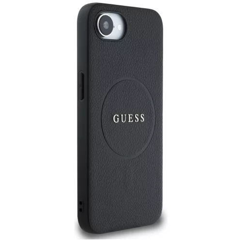 Guess - Grained Gold Ring MagSafe (GUHMPSE4PGHSMMK) - iPhone 16e / iPhone 17e - Black