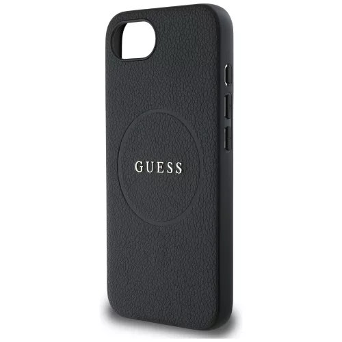 Guess - Grained Gold Ring MagSafe (GUHMPSE4PGHSMMK) - iPhone 16e / iPhone 17e - Black